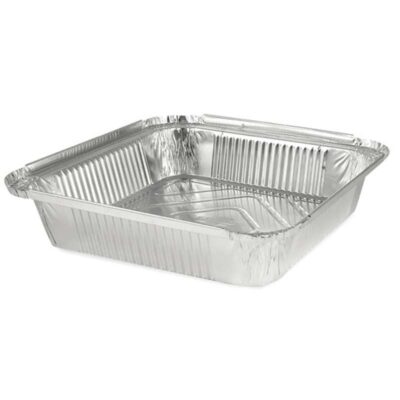 2100 ML Catering Serving Silver Foil Tray With lid.