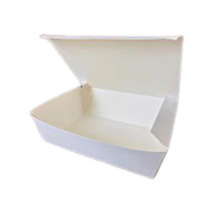 Plain White Paper Lunch Box – Durable & Eco-Friendly Solutions/ (300ML, 500ML, 700ML, 900ML)