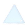 White Plastic Cake Decorating Scraper, Comb Icing Smoother for Cream Cakes, Triangle Shape
