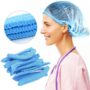 Disposable Hairnet Caps, Bouffant Caps (1 Packet). Ideal for Home, Office, Factories, Hotels, Bakery, Canteens, Hospitals, Clinics, Beauty Parlors, Spas, Sweet Shops