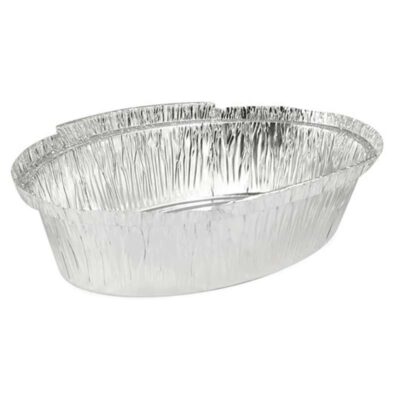 Oval Bakery Aluminum Container 600 ML
