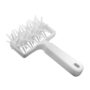 White Plastic Pizza Dough Docker Roller, Pizza Pin Puncher Dough Hole Maker, Docking Tool for Pizza, Cookie, Pie, Pastry, Bread