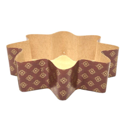 Star-Shaped Brown Paper Baking Mold for Microwave | Festive Treats (100g, 500g)