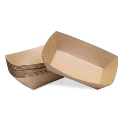 Brown Paper Boat Tray: Perfect for Food Serving – Small, Medium, Large