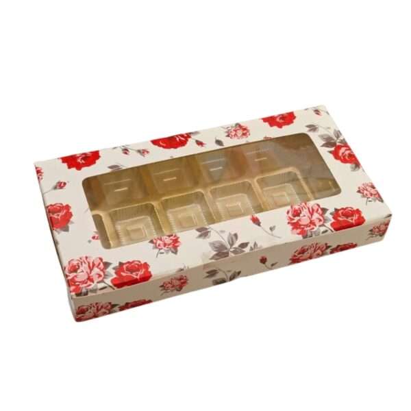 Buy 18 Cavity Chocolate Box with Designer Print & Window | UPKGs