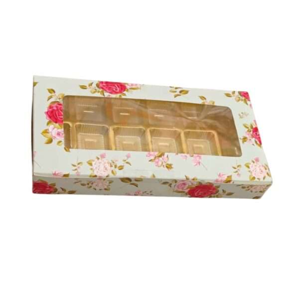 Buy 18 Cavity Chocolate Box with Designer Print & Window | UPKGs